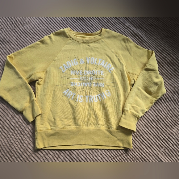 Zadig & Voltaire - Art is Truth Printed Cotton Sweater with crystals - Picture 2 of 8